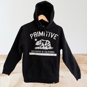 Primitive Apparel Cultivated Hoodie Sweatshirt Skateboarder Sz S Mens Black Bear